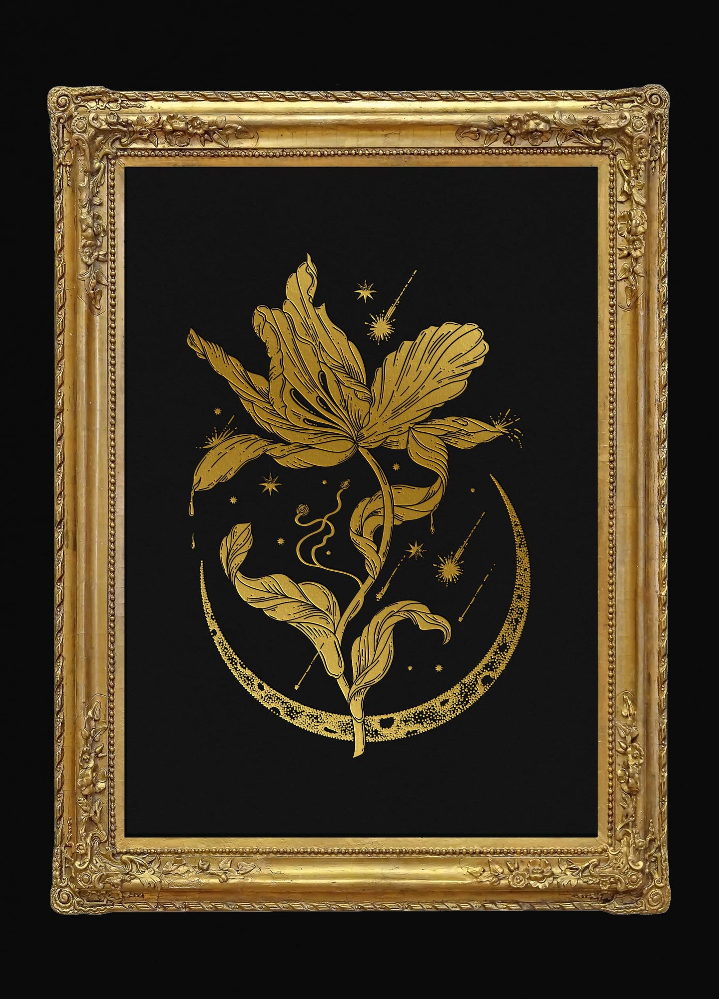 Cosmic Tulip Art Print