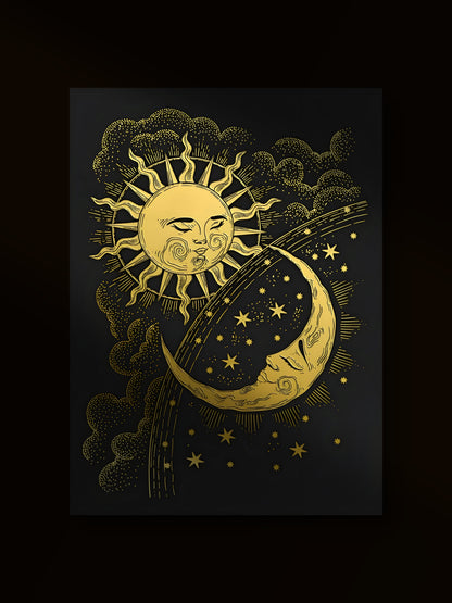 Celestial Sun and Moon