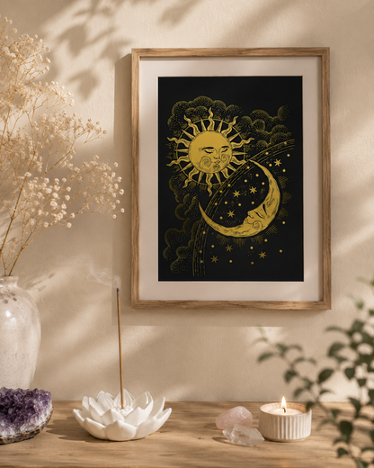 Celestial Sun and Moon