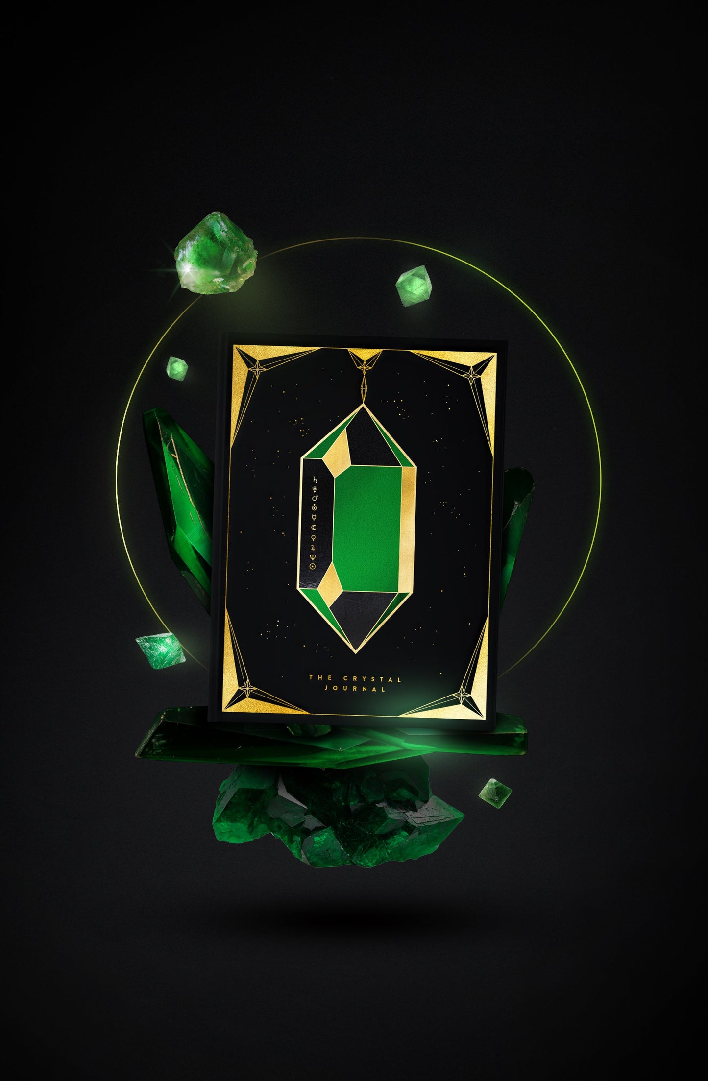 The Crystal Journal realistic mockup