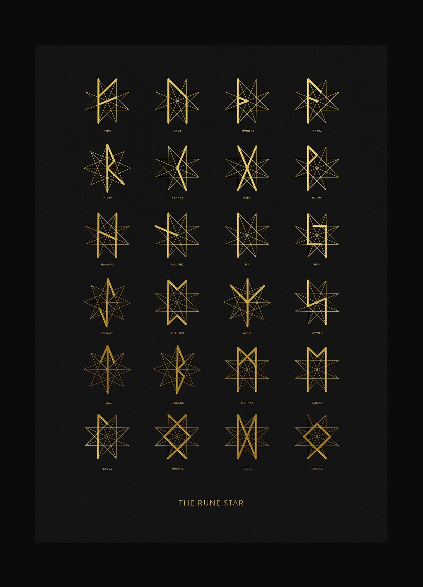 The Rune Star Print