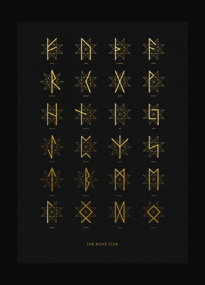 The Rune Star Print
