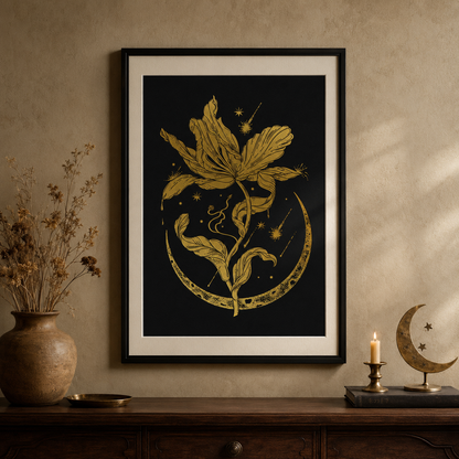 Cosmic Tulip Art Print