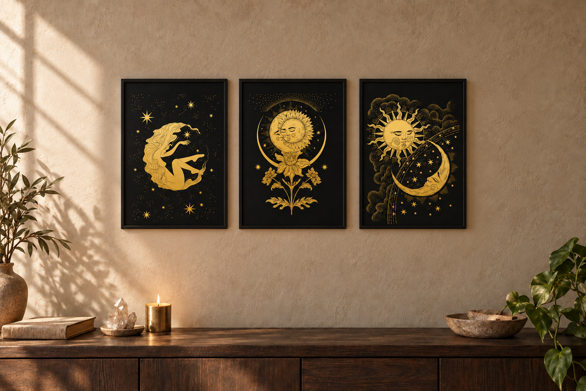 Celestial Sun and Moon